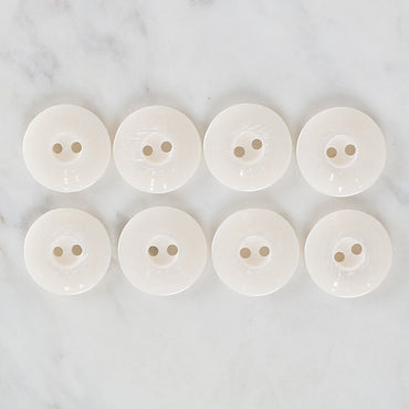 Loren Crafts 8'li Düğme Beyaz - 1114