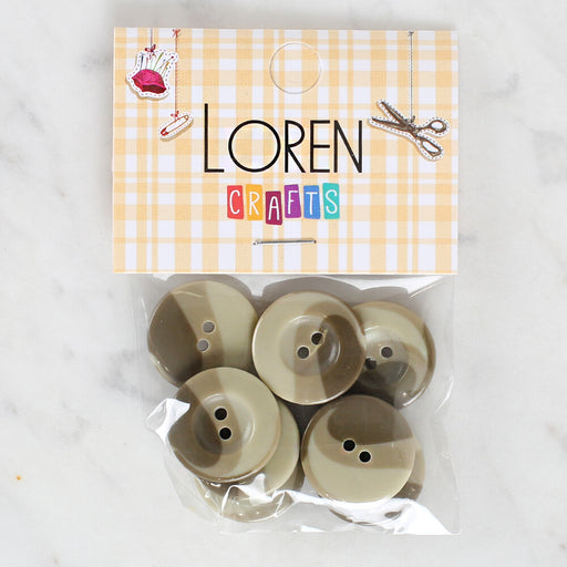 Loren Crafts 8'li Düğme Yeşil - 1120