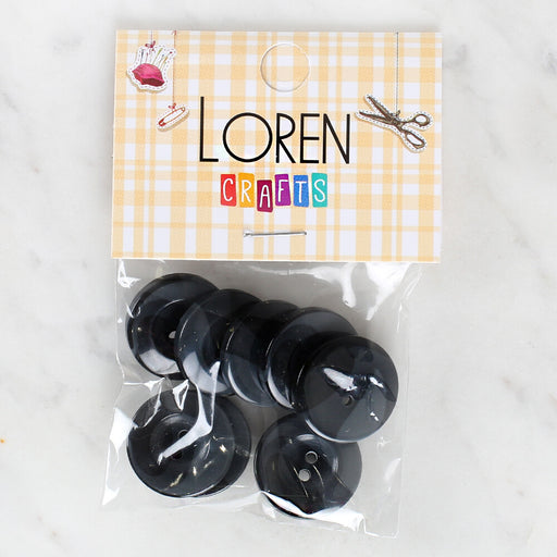 Loren Crafts 8'li Düğme Gri - 1129
