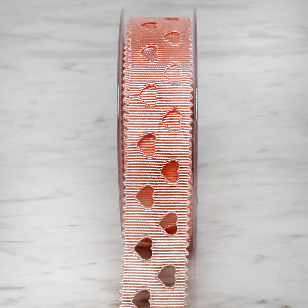 Ulutaş 2,5 cm 20 mt Grogren Somon Saten Kurdele