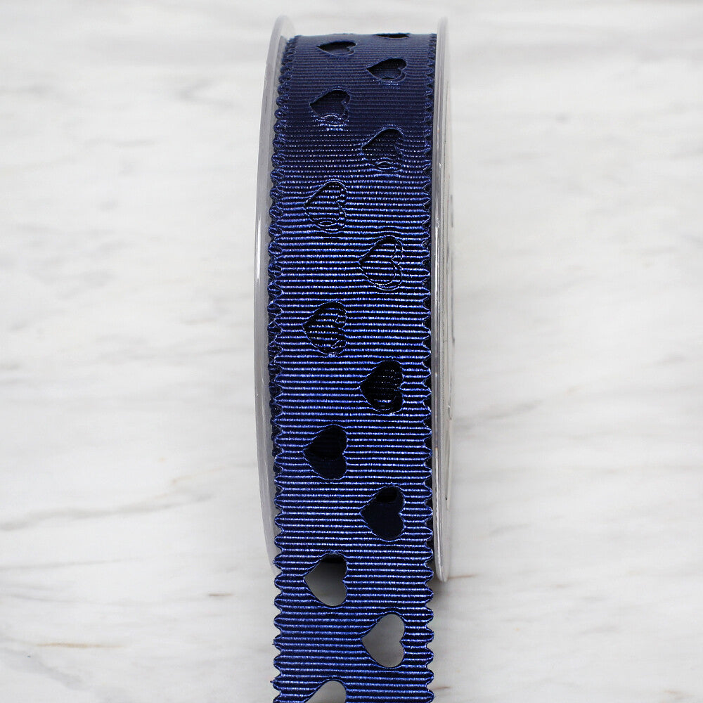 Ulutaş 2,5 cm 20 mt Grogren Mavi Saten Kurdele 