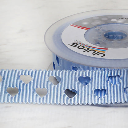 Ulutaş 2,5 cm 20 mt Grogren Bebe Mavi Saten Kurdele