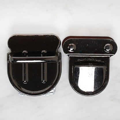 Loren Metal Çanta Kilidi Büyük Siyah