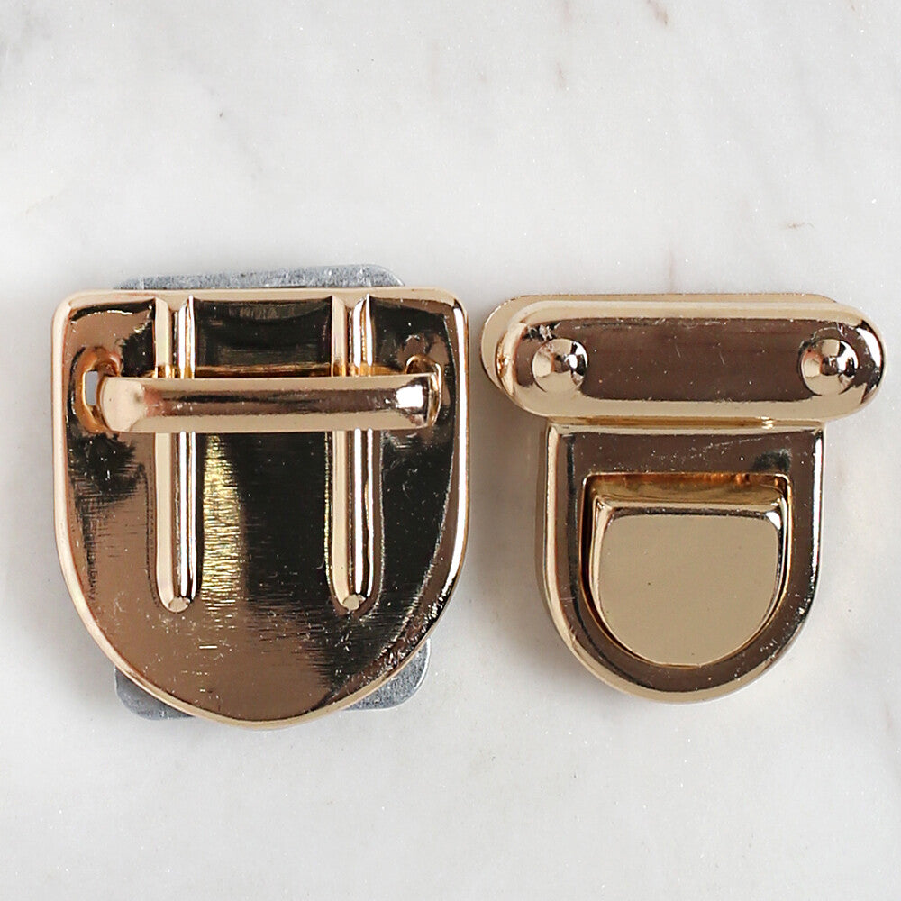 Loren Metal Çanta Kilidi Küçük Sarı