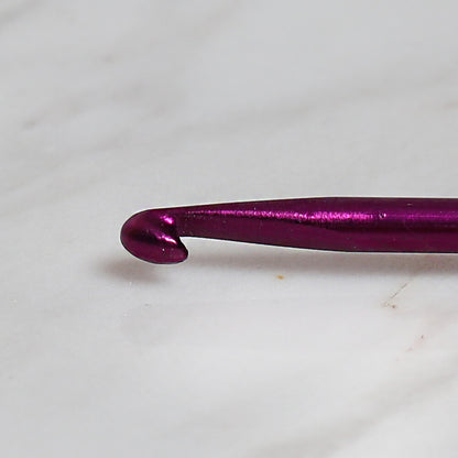 Yabalı 4 mm 35 cm Mor Cetvelli Örgü Tığı - YBL-348