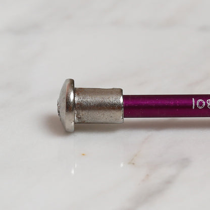 Yabalı 4 mm 35 cm Mor Cetvelli Örgü Tığı - YBL-348