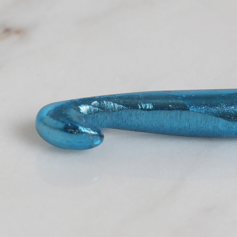 Yabalı 5 mm 35 cm Mavi Cetvelli Örgü Tığı - YBL-348