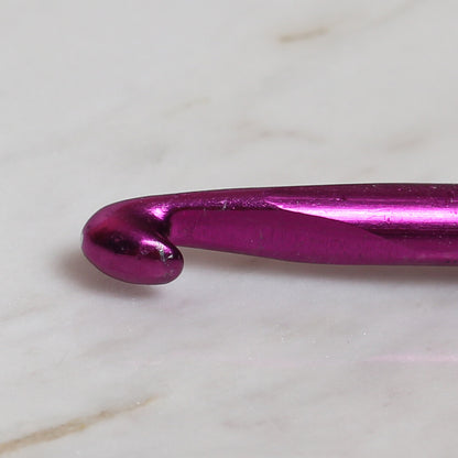 Yabalı 6 mm 35 cm Mor Cetvelli Örgü Tığı - YBL-348