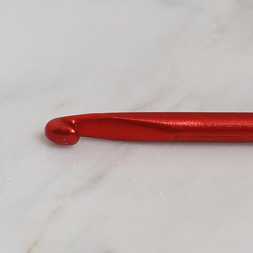 Yabalı 3.5 mm 35 cm Kırmızı Cetvelli Örgü Tığı - YBL-348