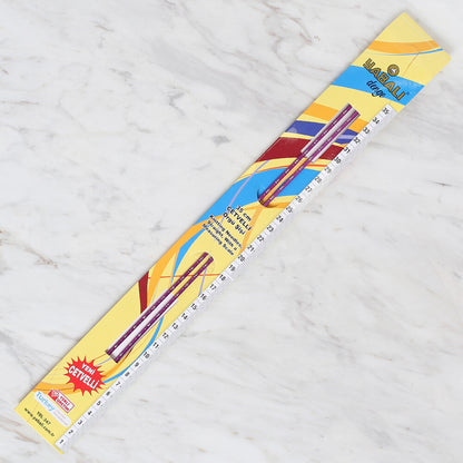 Yabalı 3 mm 35 cm Mor Cetvelli Örgü Şişi - YBL-347