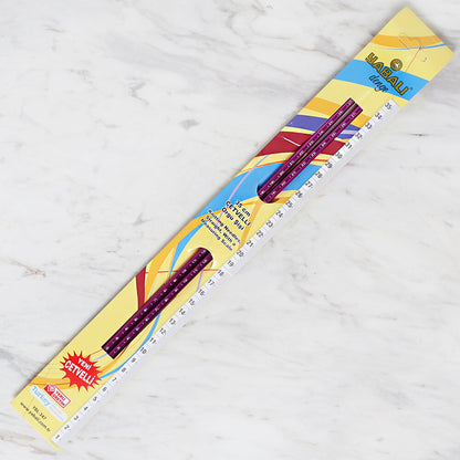 Yabalı 6 mm 35 cm Mor Cetvelli Örgü Şişi - YBL-347