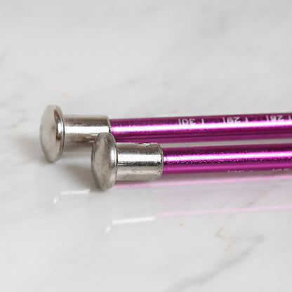 Yabalı 6 mm 35 cm Mor Cetvelli Örgü Şişi - YBL-347