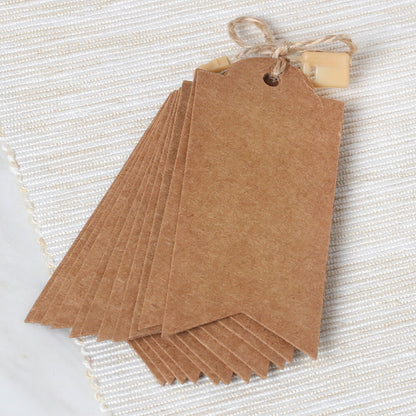 Loren 10'lu Flama Kraft Etiket ve Klipsli Etiket İpi