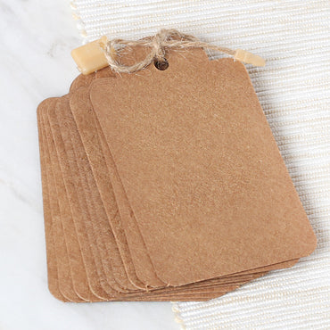 Loren 10'lu Kraft Etiket ve Klipsli Etiket İpi