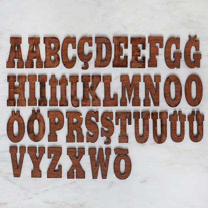 Loren Ahşap Harf Seti 40'lı