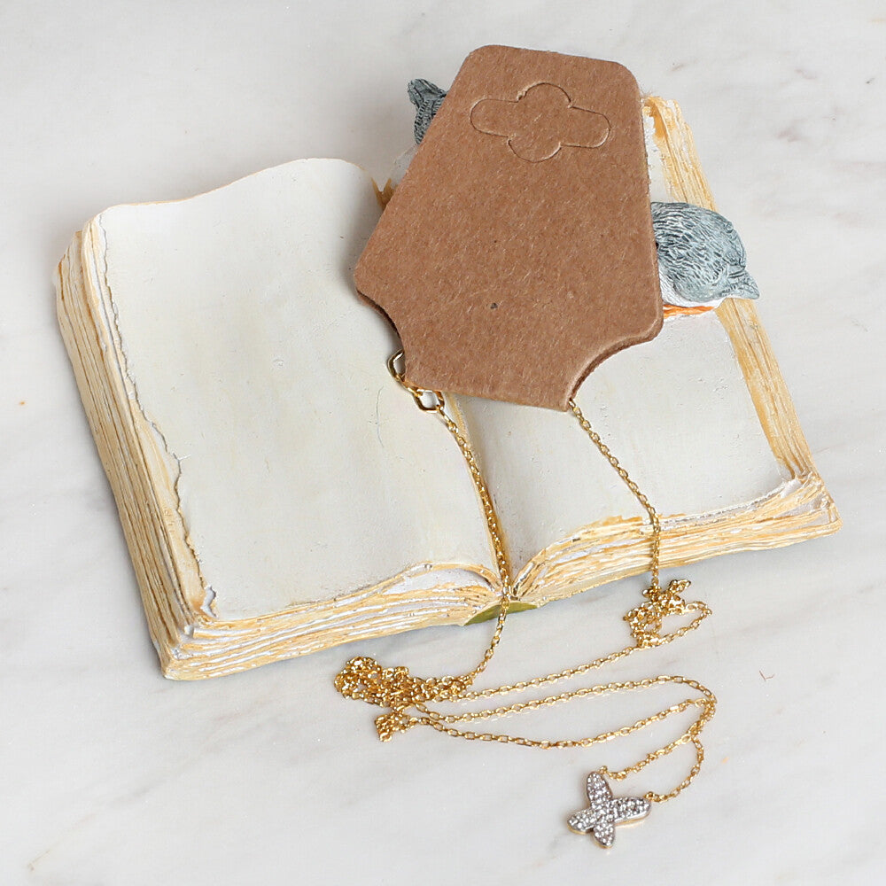 Loren 25'li Katlanabilir Kraft Takı Kolye ve Bileklik Kartı