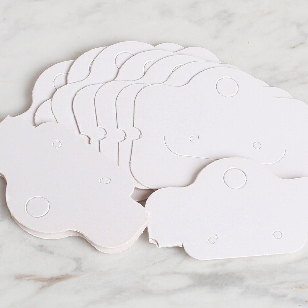 Loren 25'li Beyaz Takı Kolye Kartı