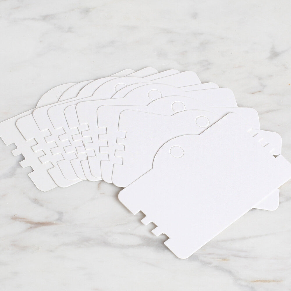 Loren 25'li Beyaz Çoklu Takı Bileklik Kartı