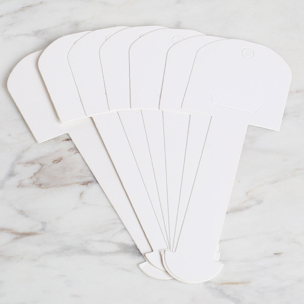 Loren 25'li Beyaz  Şal, Bandana, Bone Kartı