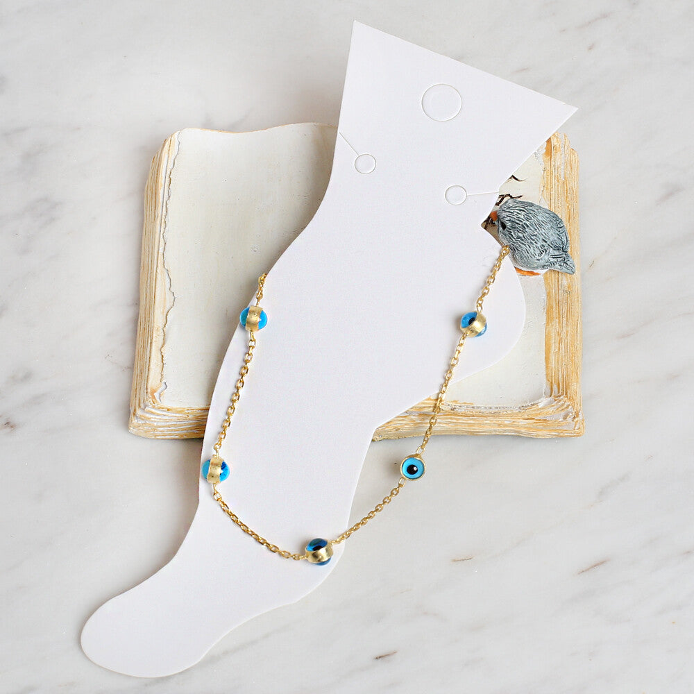 Loren 25'li Beyaz Takı Halhal Kartı