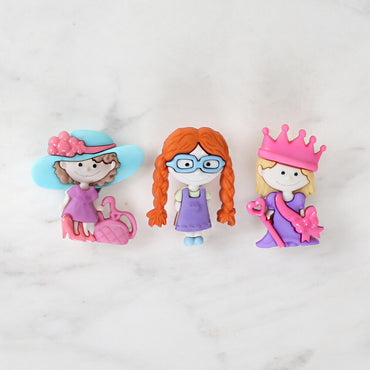 Dress It Up Kız Arkadaşlar Dekoratif Düğme - 6550