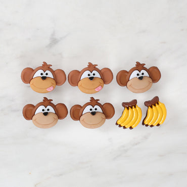 Dress It Up Maymunlar ve Muzlar Dekoratif Düğme - 5802