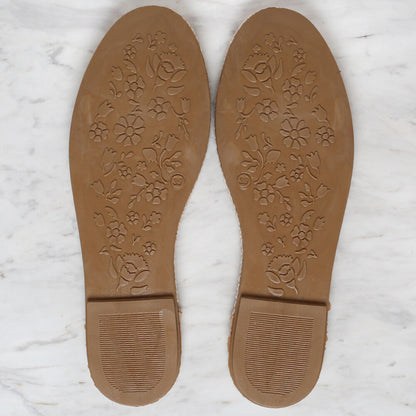 Loren Hasır Espadril / Ayakkabı Tabanı 39 Numara Kahverengi