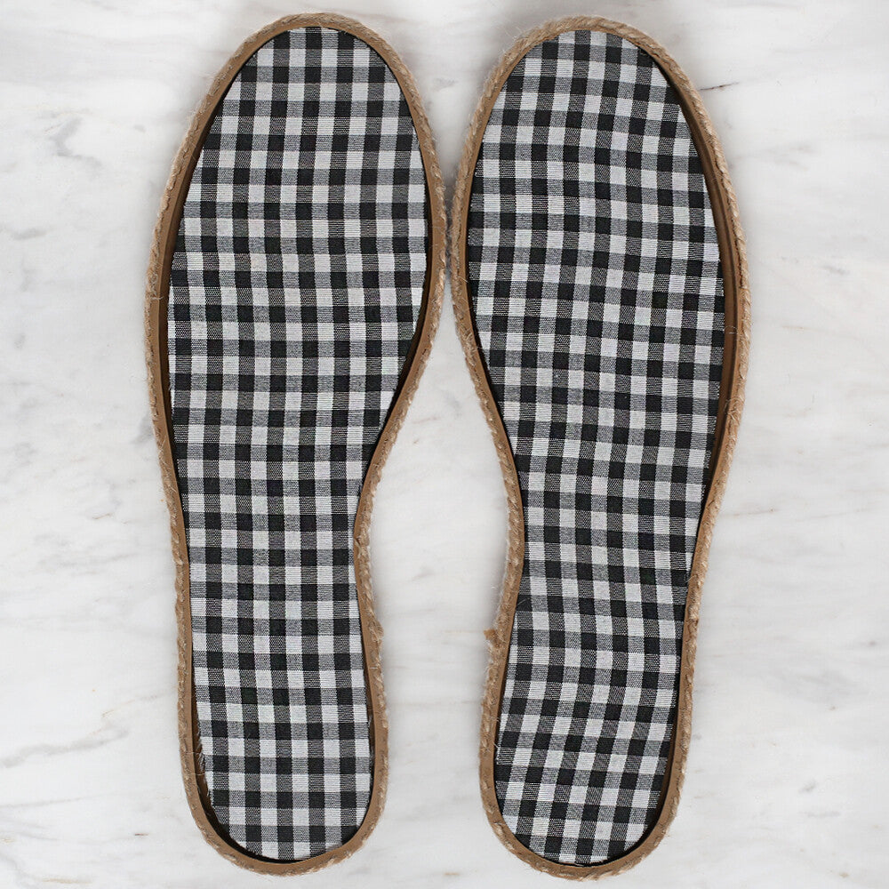 Loren Hasır Espadril / Ayakkabı Tabanı 39 Numara Kahverengi