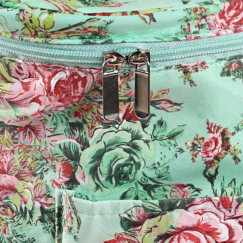 Loren Desenli Yeşil Yuvarlak Organize Çanta - EB018