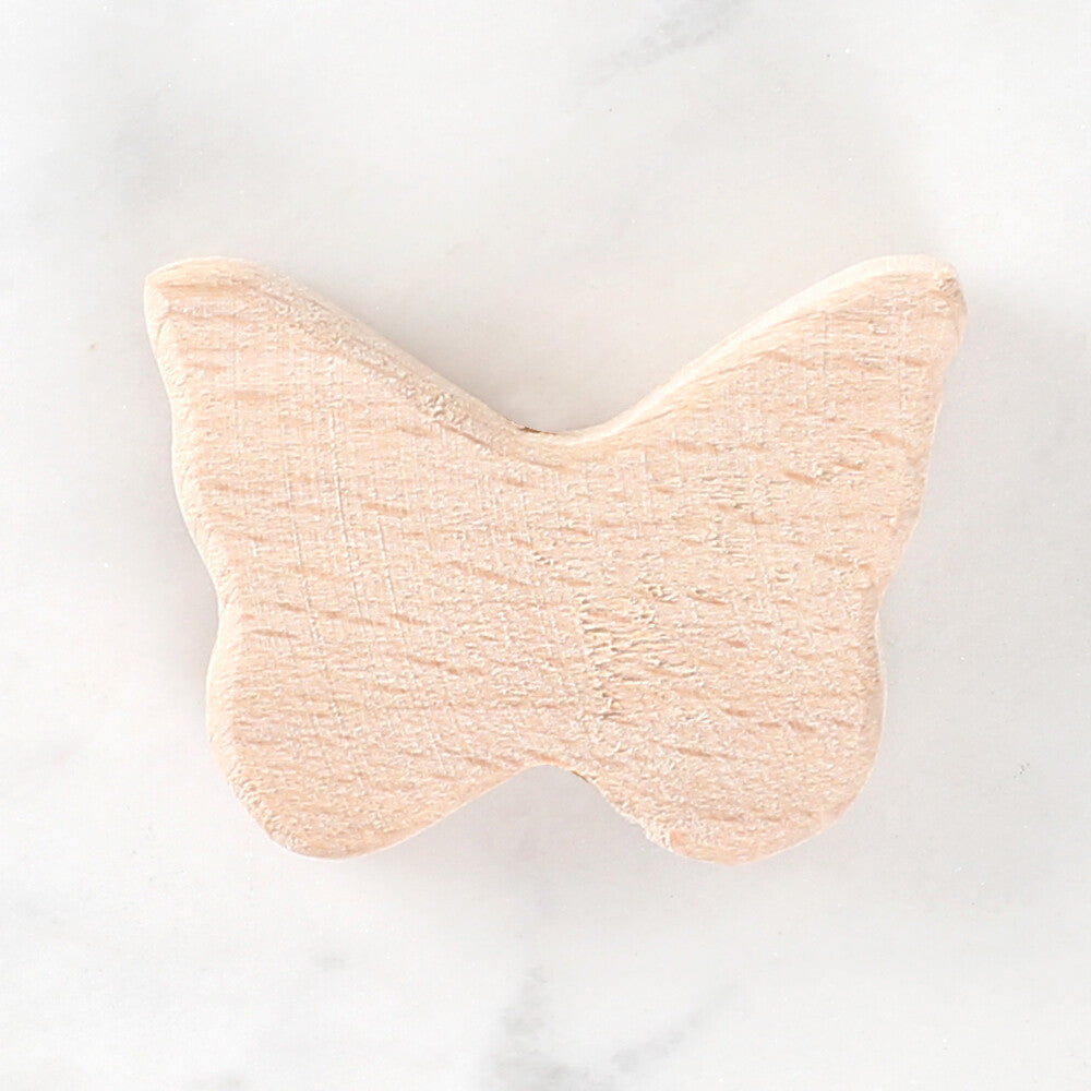 Loren Crafts Kelebek Figürlü Ahşap Boncuk