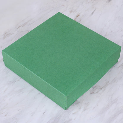 Loren Crafts 24x24x6 cm Yeşil Kare Kutu 