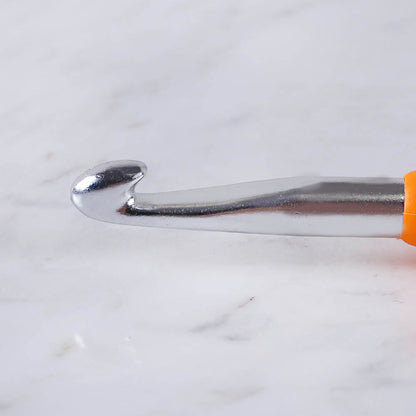 Yabalı Yumuşak Saplı Yün Tığ 8 mm Neon Turuncu - YBL - 323