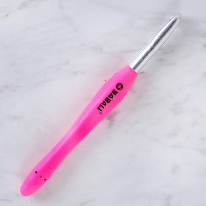 Yabalı Yumuşak Saplı Yün Tığ 7 mm Neon Pembe - YBL - 323