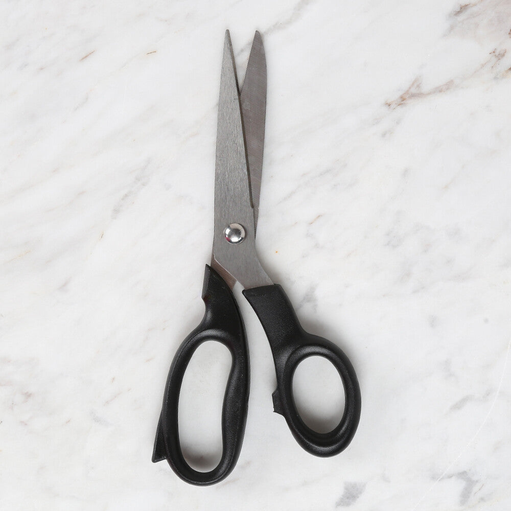 Loren Crafts Plastik Saplı Titanyum Makas Siyah LRN - 070 \ 5 Numara