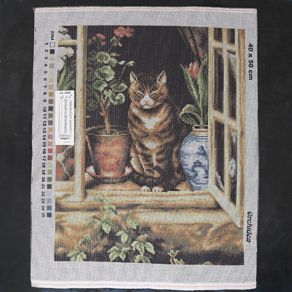 Orchidea 40x50 cm  Baskılı Goblen 2264