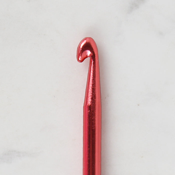 Loren Crafts 5 mm 35 cm Kırmızı Renkli Metal Gagalı Örgü Tığ - LRN327