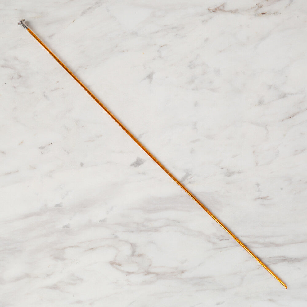 Loren Crafts 3,5 mm 35 cm Sarı Renkli Metal Gagalı Örgü Tığ - LRN327