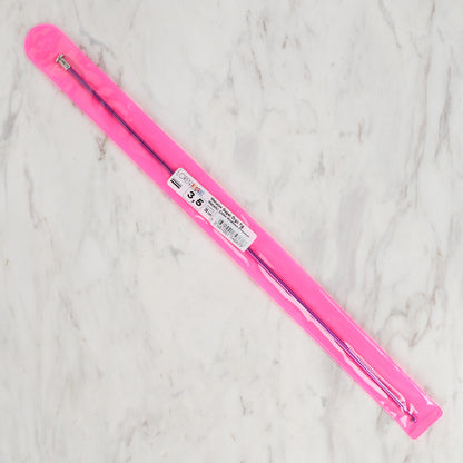 Loren Crafts 3,5 mm 35 cm Mor Renkli Metal Gagalı Örgü Tığ - LRN327