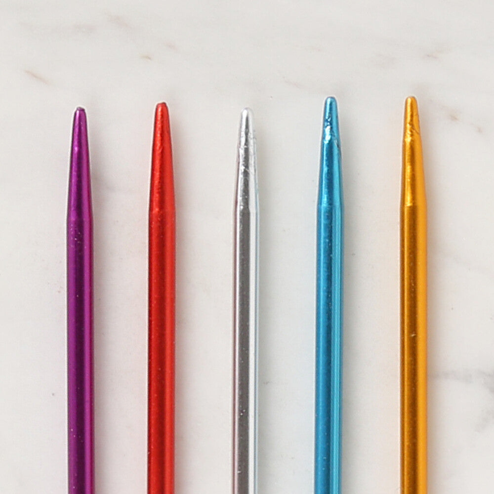 Loren Crafts 3,5 mm 20 cm Renkli Metal Çorap Şişi - LRN317