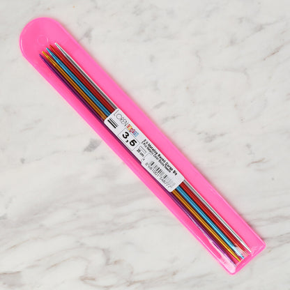 Loren Crafts 3,5 mm 20 cm Renkli Metal Çorap Şişi - LRN317