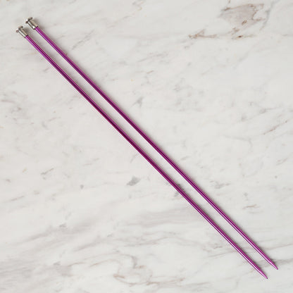 Loren Crafts 4 mm 35 cm Mor Metal Örgü Şişi - LRN320