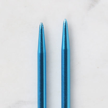 Loren Crafts 4 mm 35 cm Mavi Metal Örgü Şişi - LRN320