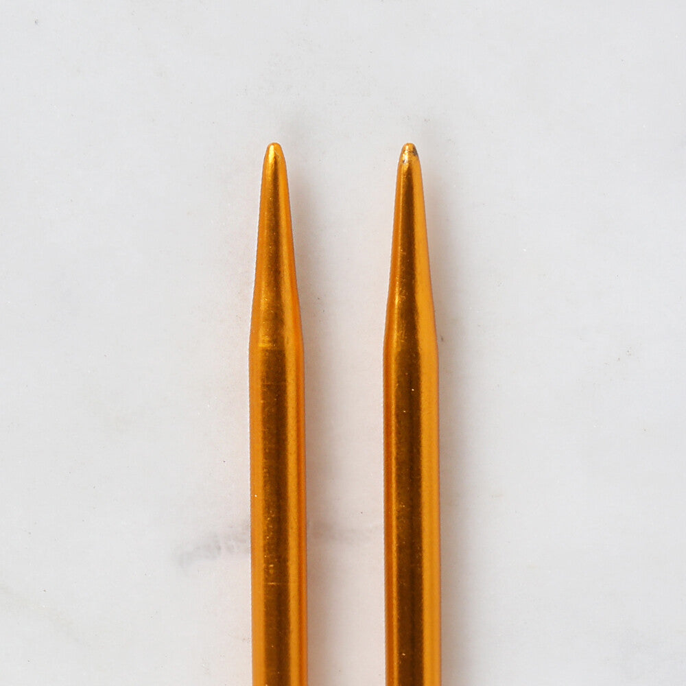 Loren Crafts 4,5 mm  35 cm Sarı Metal Örgü Şişi - LRN320