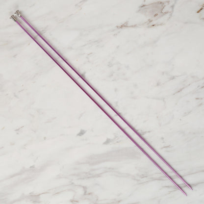 Loren Crafts 2,5 mm 35 cm Mor Metal Örgü Şişi - LRN320