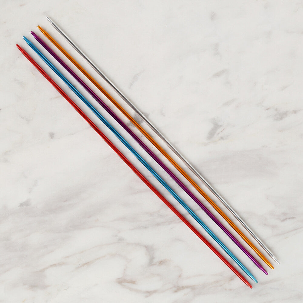 Loren Crafts 2,5 mm 20 cm Renkli Metal Çorap Şişi - LRN317