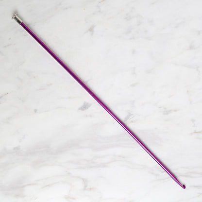 Loren Crafts 3,5 mm 25 cm Mor Renkli Metal Gagalı Örgü Tığ - LRN325