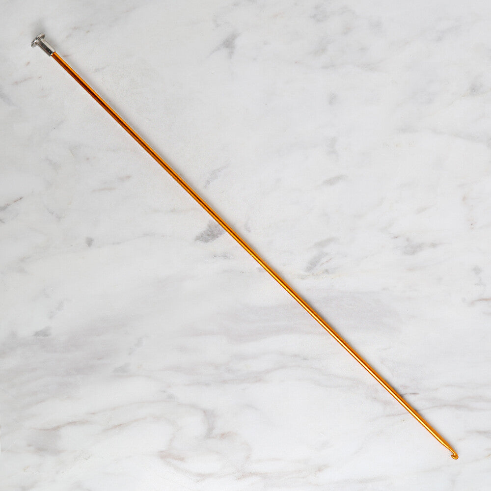 Loren Crafts 2,5 mm 25 cm Sarı Metal Gagalı Örgü Tığ - LRN325