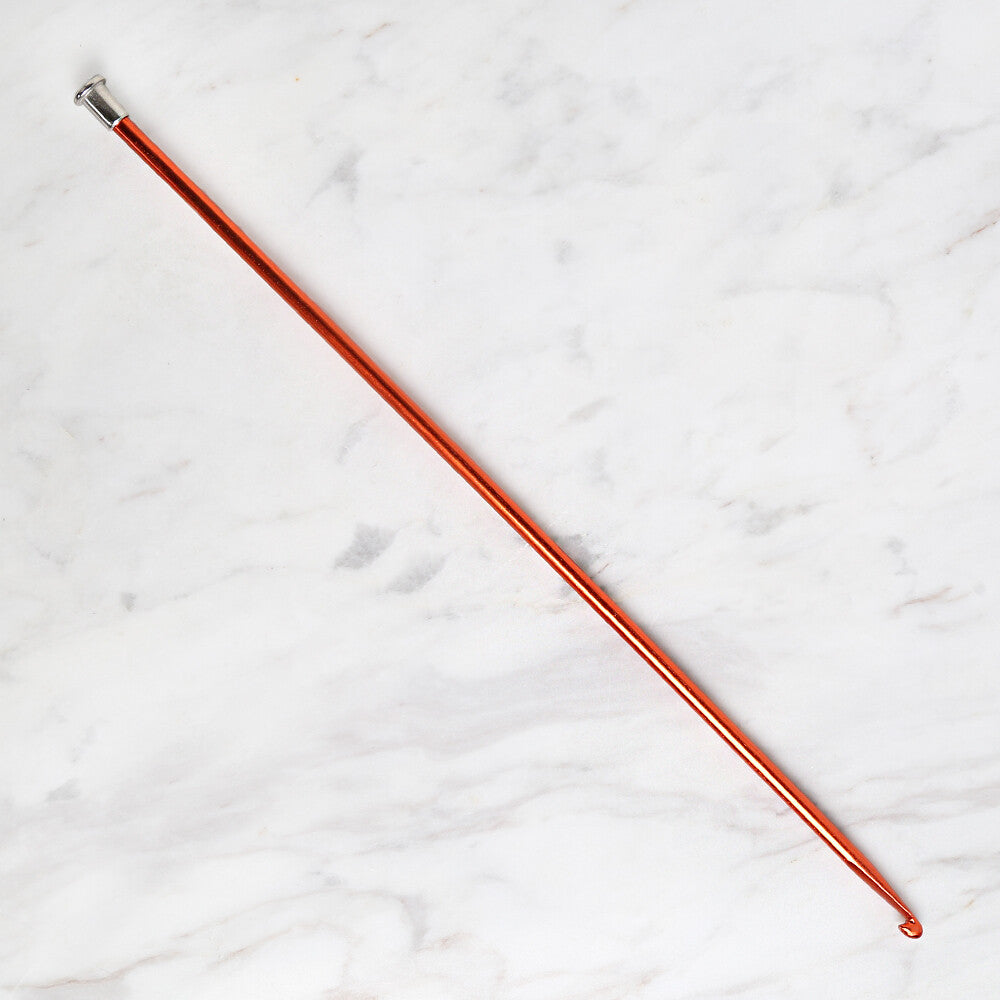 Loren Crafts 4,5 mm 25 cm Kırmızı Metal Gagalı Örgü Tığ - LRN325