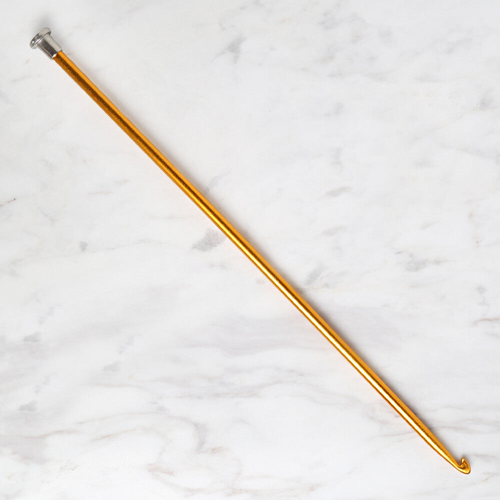 Loren Crafts 5 mm 25 cm Sarı Metal Gagalı Örgü Tığ - LRN325