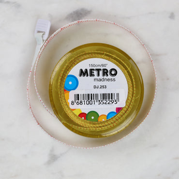 Sew Tasty Metro Otomatik Mezura Sarı 150cm/60 inç - 253